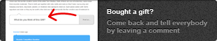 Bought a gift? Come back and tell everybody by leaving a comment